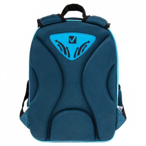 Ранец BRAUBERG QUADRO, 3 отделения, с брелком, Speed power, 37х28х18 см, 229955