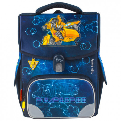 Ранец TIGER FAMILY для начальной школы, Jolly, Bumblebee, ЛИЦЕНЗИЯ, 36х31х19 см, 228973, TGJL-017A
