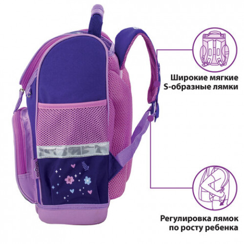 Ранец ЮНЛАНДИЯ WISE для начальной школы, Dreams, 37х29х15 см, 229944