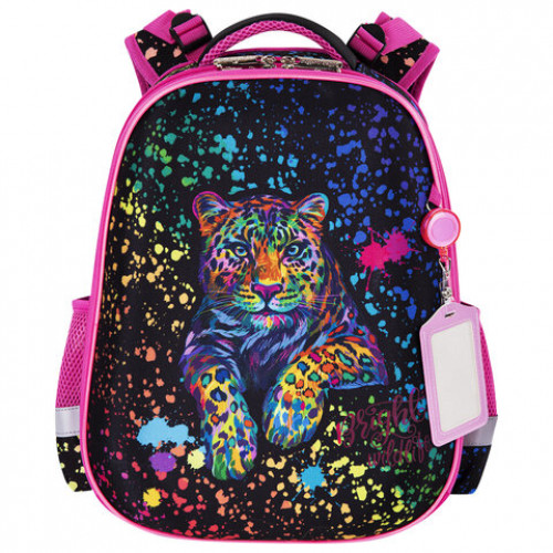 Ранец ЮНЛАНДИЯ EXTRA, с дополнительным объемом, Bright wildlife, 38х29х18 см, 270676