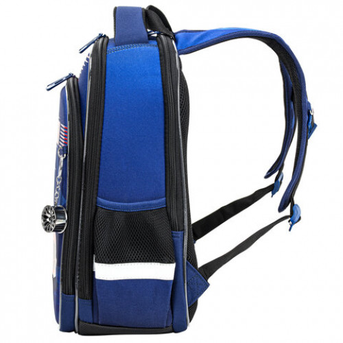 Ранец BRAUBERG QUADRO, 3 отделения, с брелком, Rapid style, 37х28х18 см, 270603