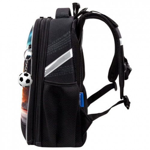 Ранец BRAUBERG UP, 2 отделения, с брелоком, Speedometer, 36х28х15 см, 274666