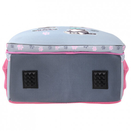 Ранец BRAUBERG UP, 2 отделения, с брелоком, Милые коты, 36х28х15 см, 274667