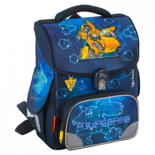 Ранец TIGER FAMILY для начальной школы, Jolly, Bumblebee, ЛИЦЕНЗИЯ, 36х31х19 см, 228973, TGJL-017A