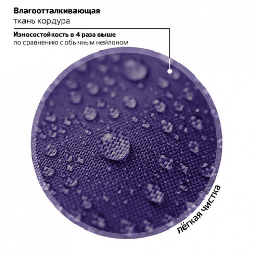 Ранец BRAUBERG QUADRO, 3 отделения, с брелком, Little fox, СВЕТЯЩИЙСЯ, 37х28х18 см, 270601