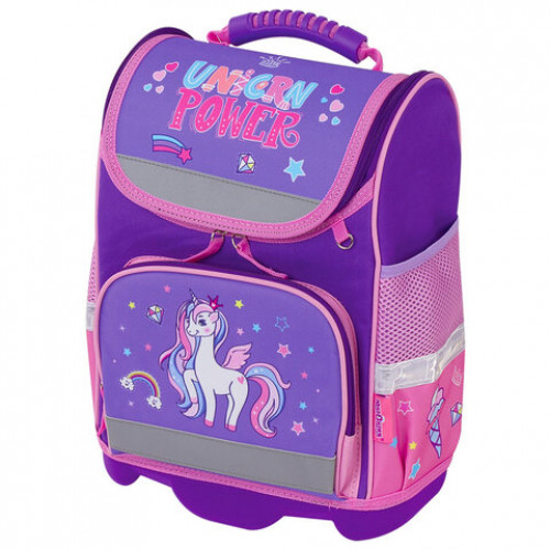 Ранец ЮНЛАНДИЯ WISE для начальной школы, Unicorn power, 37х29х15 см, 228817
