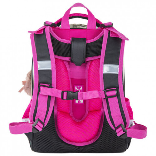 Ранец BRAUBERG SHINY, 2 отделения, Curious mouse, 36х28х14 см, 270696