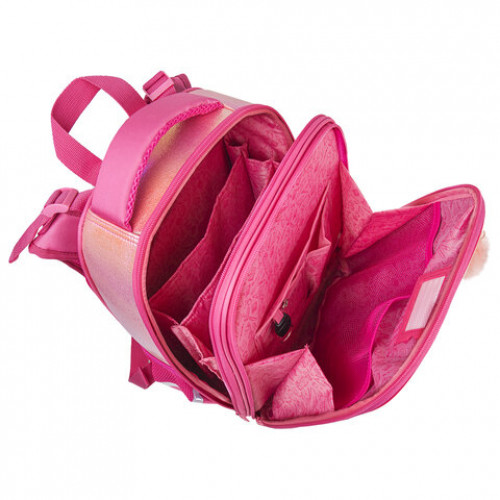 Ранец BRAUBERG SHINY, 2 отделения, Honey bunny, 36х28х14 см, 270695
