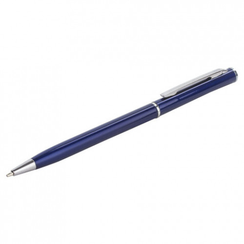 Ручка подарочная шариковая BRAUBERG Delicate Blue, корпус синий, узел 1 мм, линия письма 0,7 мм, синяя, 141400