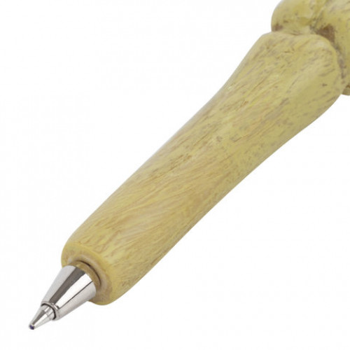 Ручка фигурная ЧЕРЕПА-2, СИНЯЯ, 4 дизайна ассорти, линия письма 0,5 мм, дисплей, BRAUBERG, 142774
