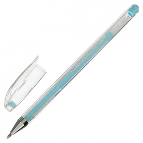 Ручка гелевая CROWN Hi-Jell Pastel, ГОЛУБАЯ ПАСТЕЛЬ, узел 0,8 мм, линия письма 0,5 мм, HJR-500P