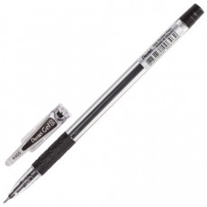 Ручка гелевая с грипом PENTEL (Япония), ЧЕРНАЯ, корпус прозрачный, узел 0,5 мм, линия письма 0,25 мм, K405-AN Ручка гелевая с грипом PENTEL (Япония), ЧЕРНАЯ, корпус прозрачный, узел 0,5 мм, линия письма 0,25 мм, K405-AN