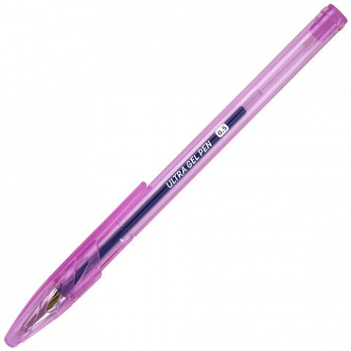 Ручки гелевые BRAUBERG ULTRA GEL PASTEL, НАБОР 4 ШТУКИ, СИНИЕ, стандартный наконечник 0,5 мм, линия письма 0,35 мм, 144282