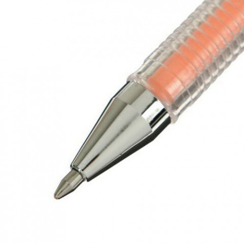 Ручка гелевая CROWN Hi-Jell Pastel, ОРАНЖЕВАЯ ПАСТЕЛЬ, узел 0,8 мм, линия письма 0,5 мм, HJR-500P