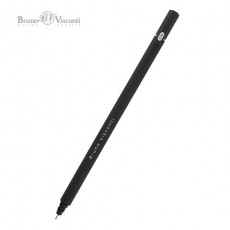 Ручка гелевая BRUNO VISCONTI Super Slim Black, ЧЕРНАЯ, узел 0,28мм, линия 0,2мм, 20-0, 20-0397
