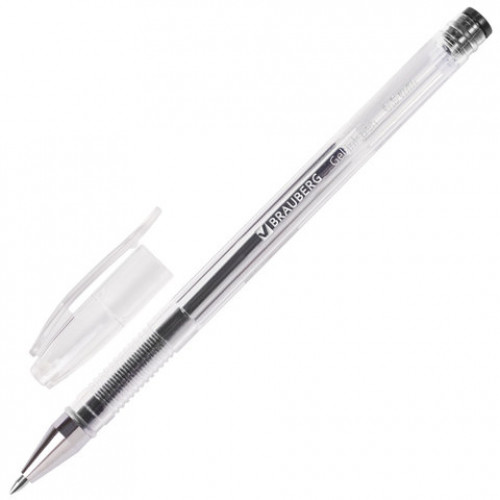 Ручки гелевые BRAUBERG Jet, НАБОР 4 ЦВЕТА, узел 0,5 мм, линия письма 0,35 мм, 141023