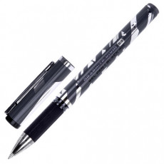 Ручка гелевая с грипом BRAUBERG GRAPHITE VIVID, ЧЕРНАЯ, пишущий узел 0,5 мм, линия письма 0,35 мм, 144542