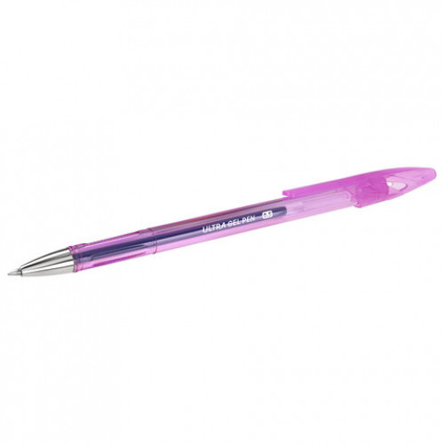 Ручки гелевые BRAUBERG ULTRA GEL PASTEL, НАБОР 4 ШТУКИ, СИНИЕ, стандартный наконечник 0,5 мм, линия письма 0,35 мм, 144282