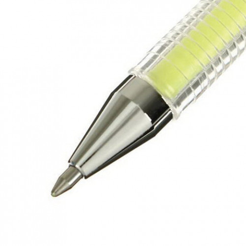 Ручка гелевая CROWN Hi-Jell Pastel, ЖЕЛТАЯ ПАСТЕЛЬ, узел 0,8 мм, линия письма 0,5 мм, HJR-500P
