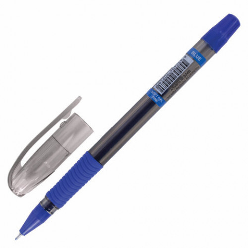Ручка гелевая с грипом PENSAN Soft Gel Fine, СИНЯЯ, игольчатый узел 0,5 мм, линия 0,4 мм, 2420/12
