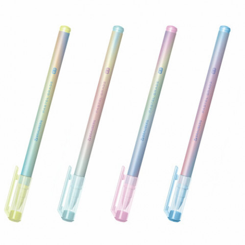 Ручка гелевая BRAUBERG GRADE PASTEL, СИНЯЯ, игольчатый узел 0,5 мм, линия письма 0,3 мм, 144284
