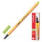 Ручка капиллярная (линер) STABILO Point 88, СВЕТЛО-ЗЕЛЕНАЯ, корпус оранжевый, линия письма 0,4 мм, 88/33