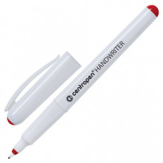 Ручка капиллярная (линер) КРАСНАЯ CENTROPEN Handwriter, трехгранная, линия письма 0,5 мм, 4651, 2 4651 0104
