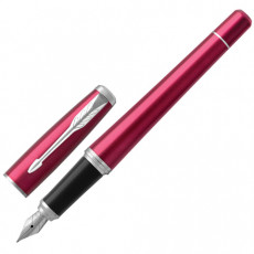 Ручка перьевая PARKER Urban Core Vibrant Magenta CT, корпус пурпурный глянцевый лак, хромированные детали, синяя, 1931599 Ручка перьевая PARKER Urban Core Vibrant Magenta CT, корпус пурпурный глянцевый лак, хромированные детали, синяя, 1931599