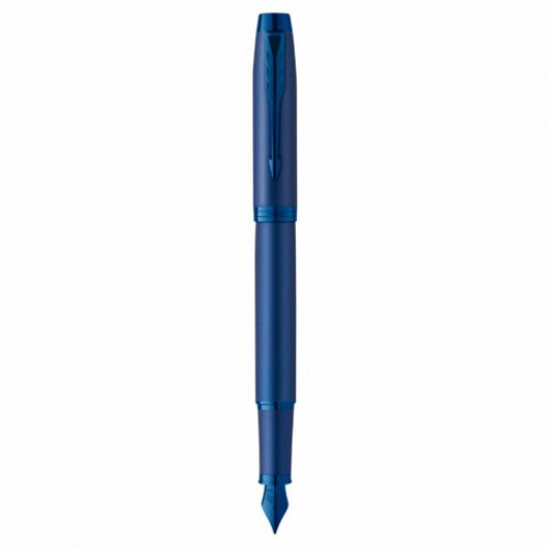 Ручка перьевая PARKER IM Professionals Monochrome Blue, синий металлик, нержавеющая сталь, синяя, 2172964