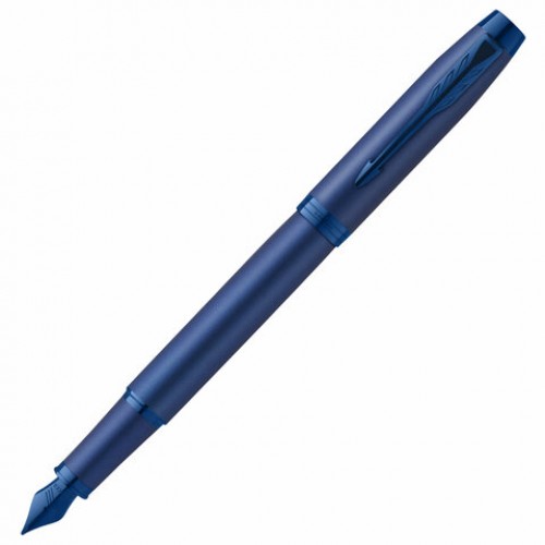 Ручка перьевая PARKER IM Professionals Monochrome Blue, синий металлик, нержавеющая сталь, синяя, 2172964