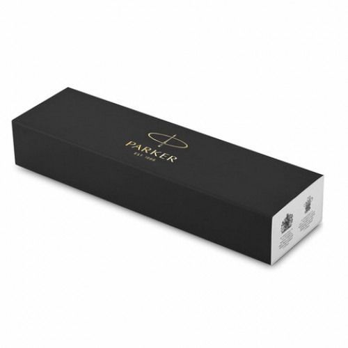 Ручка перьевая PARKER Jotter Originals Black Chrome CT, корпус черный, детали из нержавеющей стали, синяя, 2096894