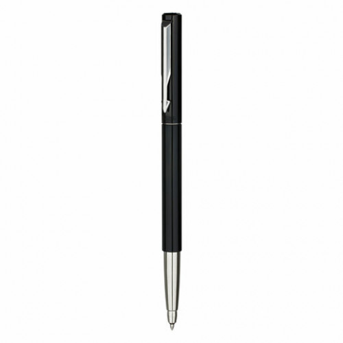 Ручка-роллер PARKER Vector Black, корпус черный лак, детали из нержавеющей стали, синяя, S0319630
