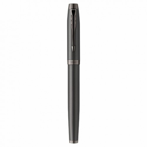 Ручка-роллер PARKER IM Professionals Monochrome Titanium, черный лак, нержавеющая сталь, черная, 2172960