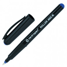Ручка-роллер CENTROPEN, СИНЯЯ, трехгранная, корпус черный, узел 0,7 мм, линия письма 0,6 мм, 4665, 3 4665 0106 Ручка-роллер CENTROPEN, СИНЯЯ, трехгранная, корпус черный, узел 0,7 мм, линия письма 0,6 мм, 4665, 3 4665 0106