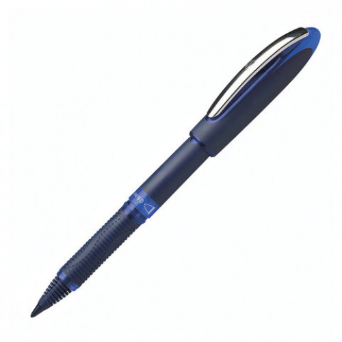 Ручка-роллер SCHNEIDER One Business, СИНЯЯ, корпус темно-синий, узел 0,8 мм, линия письма 0,6 мм, 183003