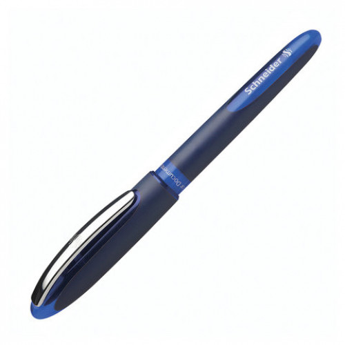 Ручка-роллер SCHNEIDER One Business, СИНЯЯ, корпус темно-синий, узел 0,8 мм, линия письма 0,6 мм, 183003