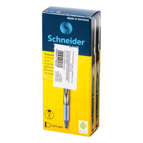 Ручка-роллер SCHNEIDER (Германия) Xtra 823, СИНЯЯ, корпус с печатью, узел 0,5 мм, линия письма 0,3 мм, 8233