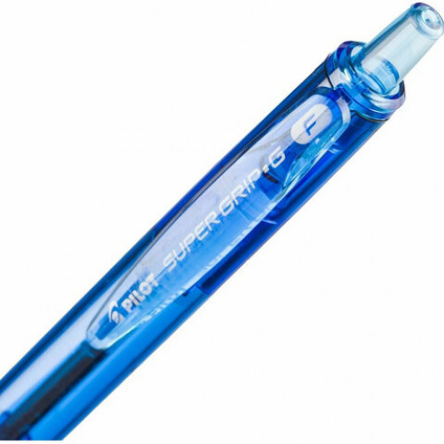 Ручка шариковая автоматическая с грипом PILOT Super Grip G, СИНЯЯ, 0,7мм, линия 0,21мм, BPGG-8R-F, BPGG-8R-F L