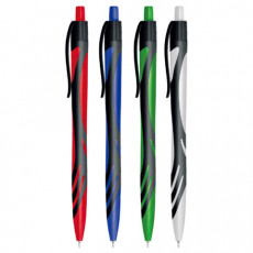 Ручка шариковая автоматическая BRAUBERG ULTRA COLOR CLASSIC, корпус ассорти, СИНЯЯ, пишущий узел 0,7 мм, линия письма 0,35 мм, 144498