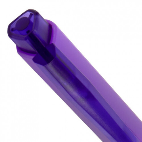 Ручка шариковая автоматическая BRAUBERG TRIOS BRIGHT COLOR, корпус ассорти, СИНЯЯ, пишущий узел 0,5 мм, линия письма 0,3 мм, 144497