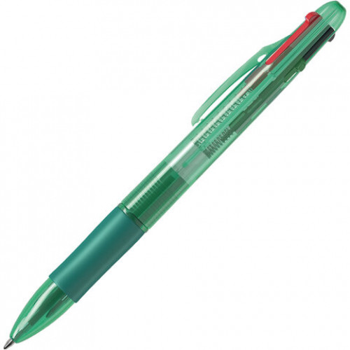 Ручка шариковая автоматическая с грипом STAFF College 4 ЦВЕТА BP-15, линия письма 0,35 мм, 143748
