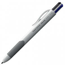 Ручка шариковая автоматическая с грипом PAPER MATE Inkjoy Quatro, 4 цвета ( синий, черный, красный, зеленый), линия письма 1 мм, S0977260