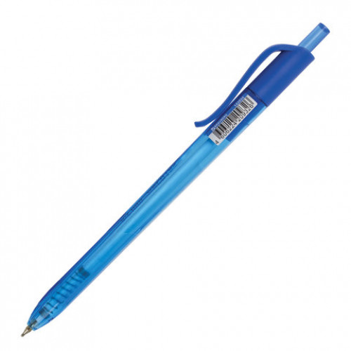Ручка шариковая масляная автоматическая BRAUBERG Extra Glide R Tone, СИНЯЯ, узел 0,7мм, линия письма 0,35 мм, 142934