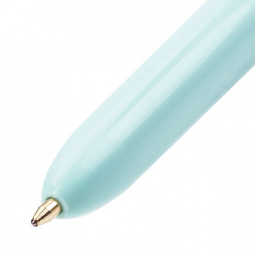 Ручка шариковая автоматическая BIC 4 Colours, 4 цвета (голубой,фиолетовый, розовый, салатовый), узел 1 мм, линия письма 0,32 мм, 887777