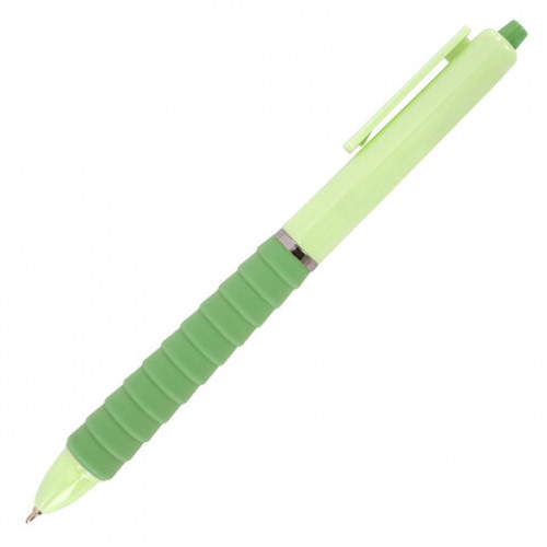 Ручки шариковые автоматические С УДЛИНЕННЫМ ГРИПОМ BRAUBERG MAXI LONG RT, СИНИЕ, НАБОР 4 ШТ, игольчатый узел 0,5 мм, линия 0,35 мм, 144458