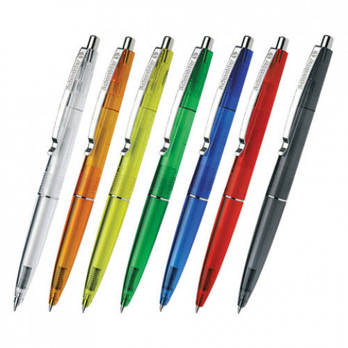Ручка шариковая автоматическая SCHNEIDER K20 Icy Colours, СИНЯЯ, корпус ассорти, узел 1 мм, линия письма 0,5 мм, 132000
