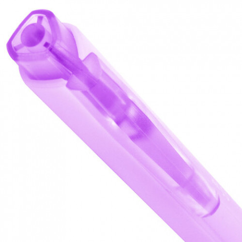 Ручка шариковая автоматическая BRAUBERG TRIOS PASTEL COLOR, СИНЯЯ, корпус ассорти, пишущий узел 0,5 мм, линия письма 0,3 мм, 144496