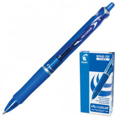 Ручка шариковая автоматическая с грипом PILOT Acroball, СИНЯЯ, корпус тонированный синий, узел 0,7 мм, линия письма 0,28 мм, BPAB-15F