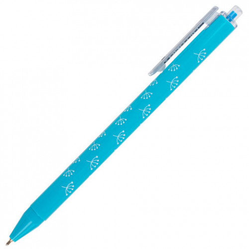 Ручка шариковая масляная автоматическая BRAUBERG FRUITY RS, СИНЯЯ, узел 0,7 мм, линия письма 0,35 мм, 142652