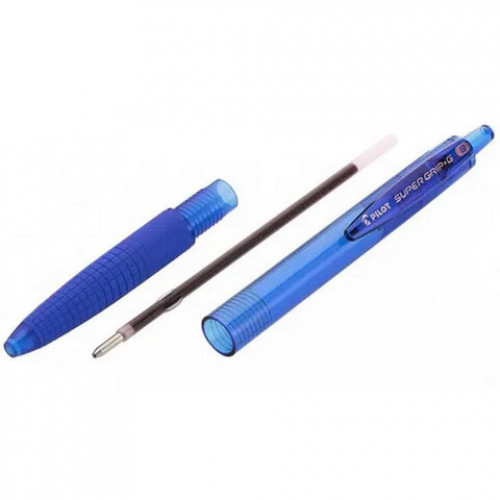 Ручка шариковая автоматическая с грипом PILOT Super Grip G, СИНЯЯ, 0,7мм, линия 0,21мм, BPGG-8R-F, BPGG-8R-F L